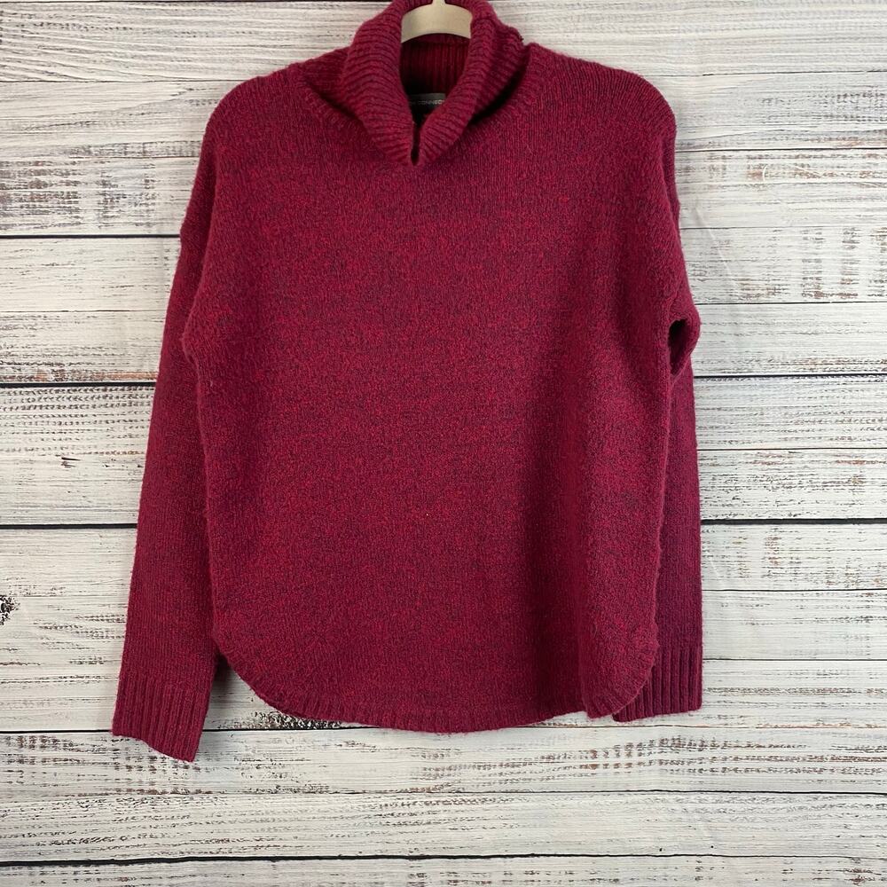 French Connection Jeanie Mock Neck Pullover Wool Blend Oversized XS - Picture 2 of 4